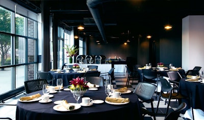 The interior can host dinners for 100.