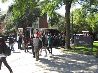 To spread the word among gamers and generate excitement for its newest product, EA Sports targeted Boys & Girls Clubs, malls, Best Buy and GameStop stores, and the University of Illinois (pictured).