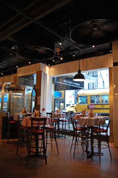 The main dining room looks out on 51st Street.