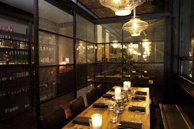 The space offers a variety of private dining and entertaining options.