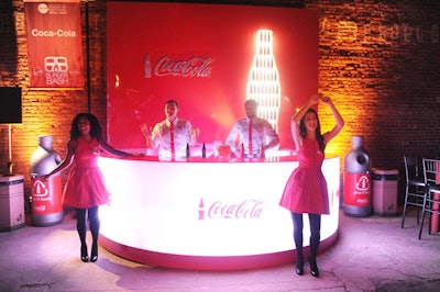 Coca-Cola was another sponsor of the festival and got creative with the various activations it placed at events. In addition to a large booth at the Grand Tasting, Coke fabricated a lounge and bar at the Burger Bash, handing out aluminum bottles of soda to festivalgoers.