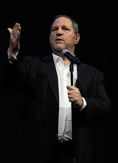 Harvey Weinstein was on hand to introduce the screening of the Sam Taylor-Wood-directed film Nowhere Boy, which the Weinstein Company is distributing.
