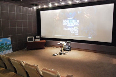 Guests played the Rock Band XBox 360 game and sang karaoke in the hotel theatre.