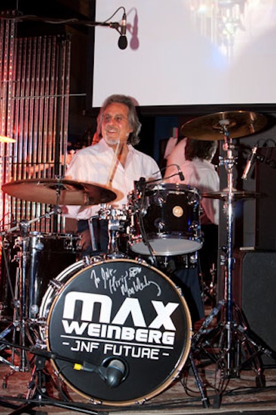 The evening's main entertainment included a performance by Max Weinberg of the E Street Band and Late Night With Conan O'Brien.