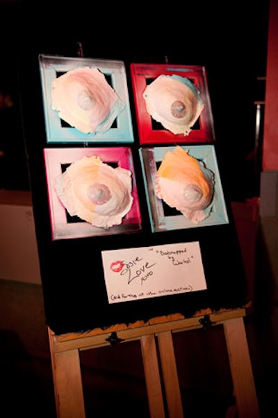 Rethink Breast Cancer's online auction included a piece created by artist Susie Love.