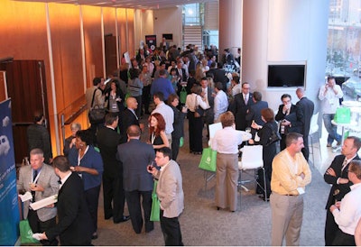 During breaks, all of the attendees could grab beverages and snacks in the second-floor lobby of Harman Hall.