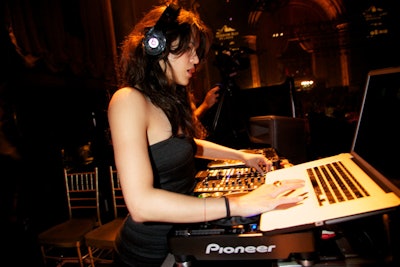 Actress Michelle Rodriguez was the DJ, spinning a wide array of crowd-pleasing tunes, including Toto's '80s hit 'Africa' and Etta James and Harvey Fuqua's blues duet 'If I Can't Have You.'