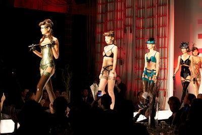 The Lingerie New York event was the first runway show for couture latex designer Atsuko Kudo.