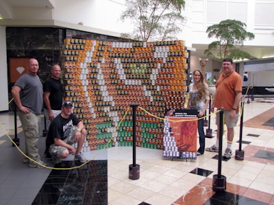 Borrelli and Partners Inc. selected cans in colors that would evoke the image of a tiger for its design.