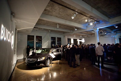 Buick brought in once of its Buick Regal cars to the event, allowing guests to get a better look at the new vehicle.