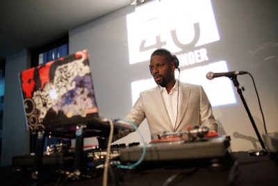 The Miami Heat's official DJ, DJ Irie, spun tunes at the reception.