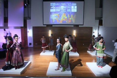 Models showcased Nomi Ansari's new collection.
