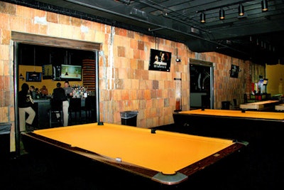The game room boasts three pool tables, two shuffleboard tables, and plenty of video games to keep groups occupied.