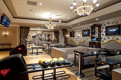 High Rollers Luxury Lanes & Lounge has 20 bowling lanes, including six V.I.P. lanes.