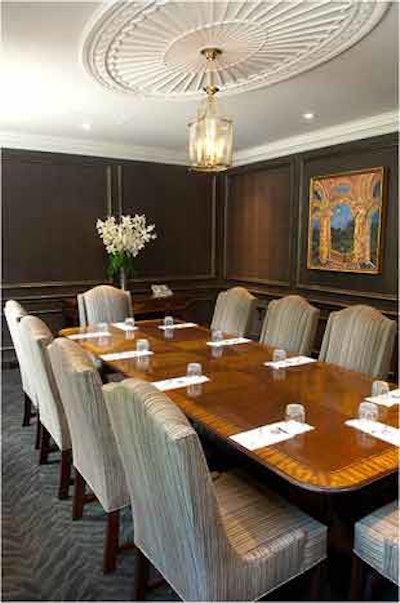 The gallery at McLean House holds as many as 10 for meetings or private dinners.