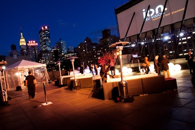 Thursday night's event also took over the Midtown venue's rooftop, which was furnished with heat lamps for the slightly chilly weather.