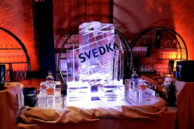 Event sponsor Svedka provided cocktails at a pre-party V.I.P. reception.
