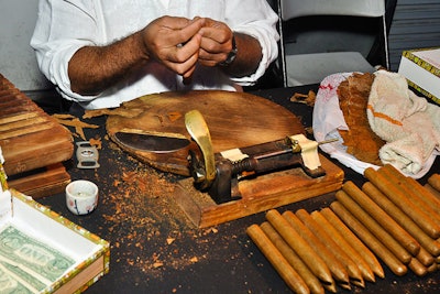 Havana Cigar Company rolled cigars for guests.