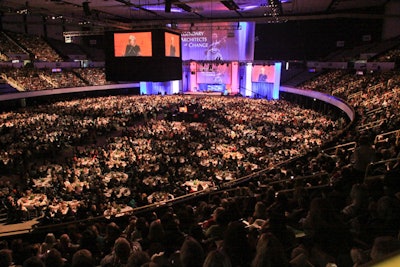 About 14,000 guests filled the Long Beach Arena on the main day of events at the Women's Conference.