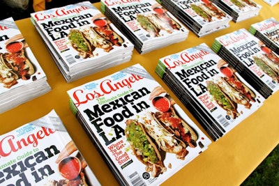 Los Angeles magazine's current Mexican food issue was available for guests.