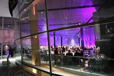 Attendees dined on three different levels of the new Mead Center.