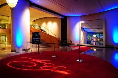 Signs led guests from the hotel's main entrance up to the ballroom on the third floor on their way in. Two carts from Café Ala Carte were on hand to serve guests their choice of cappuccinos, espressos, or lattes as they waited for their cars on their way out.