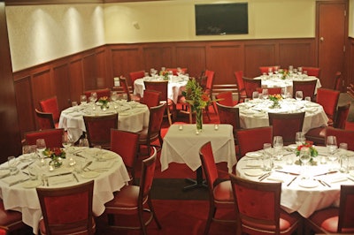 In addition to lunch and dinner, Chicago Cut Steakhouse serves white-tablecloth breakfasts for morning meetings.