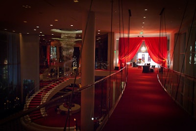 The great rooms at the W served as the party space after the final curtain call for the current tour of The Phantom of the Opera.