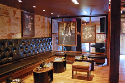 Designed by Prototype Design Lab, the Stirling Room is a combination of cocktail bar, lounge, and music venue with a Victorian theme. The venue, in the Distillery District, holds 165.