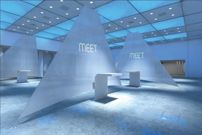 Meet Las Vegas is a new exhibition and event space in downtown Las Vegas with interior and exterior high-tech features and a rigging infrastructure that makes it right for events and branding.