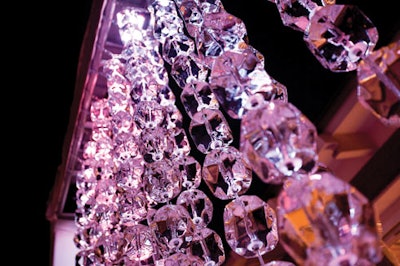 Ice Bulb's handmade ice curtains.