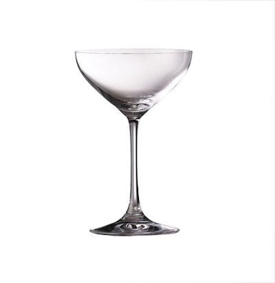 Spiegelau champagne coupe, $3, available in Toronto from Chair-Man Mills