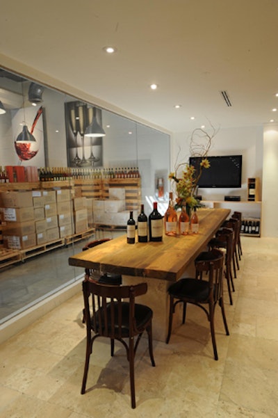 The Vintage Room can be used for unconventional business presentations or simply for entertaining.