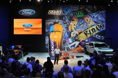Ford was among the event's biggest sponsors.