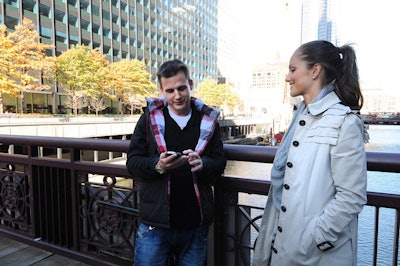 The tour was designed to show off the features of Windows Phone 7 and underscore the ad campaign highlighting bad phone behavior. Dyrdek and Kelly made a number of stops, including Chicago (pictured), Las Vegas, and Manhattan, Kansas.