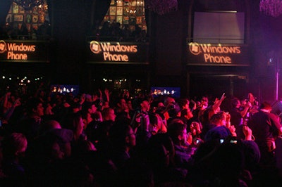 Both concerts were used by Microsoft to further engage consumers and introduce the different functions of its Windows Phone 7 platform.