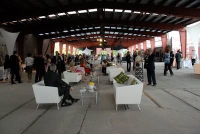 The pavilion, a 27,000-square-foot venue, is a covered outdoor space that can hold as many as 2,000.