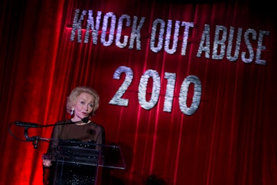 Agnes Nixon, the creator of One Life to Live and All My Children, was awarded the first annual Aggie Award at the Knock Out Abuse gala.