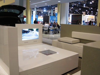 Volkswagen set up its own lounge area for visitors.
