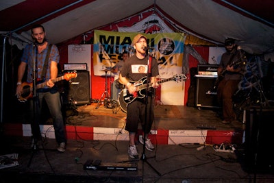 Miami indie-punk band MindYou performed in the backyard of Churchill's.
