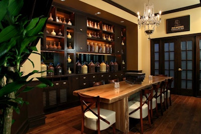 The boutique private room holds 12.