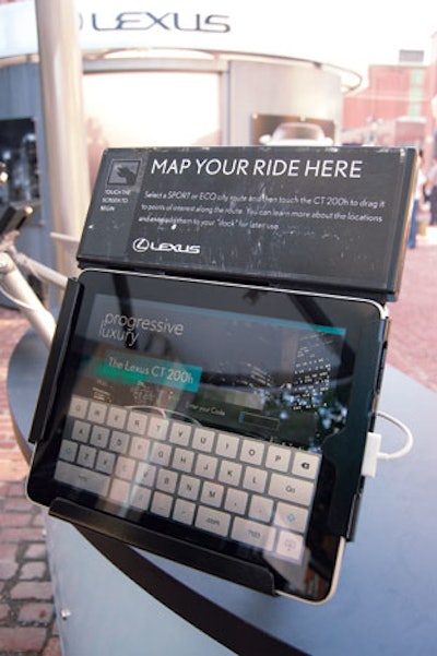 In August, Lexus unveiled its new hybrid vehicle in Toronto with an event produced by AMCI and Attention Span. Custom iPad applications gave guests details about the car and let them map out a downtown route.