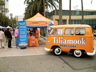 Cheddar cheese maker Tillamook converted a VW vehicle into the Tillamook Loaf Love bus, which handed out samples throughout the western United States this spring.