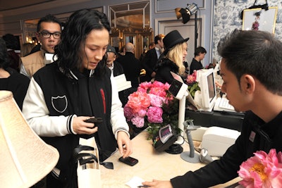 Designer Alexander Wang was one of several A-list guests who attended the 300-person fashion show and sneak preview of the pop-up.