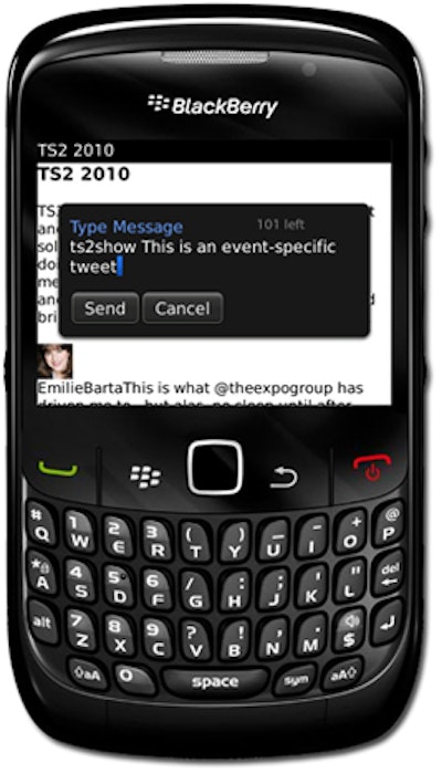 The applications are Twitter-friendly, embedding an event's hashtag in all related Twitter feeds, thus allowing attendees to stay connected.