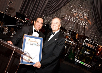 Miami-Dade county commissioner Joe A. Martinez talked about Mayors' leadership as a company and officially named November 19 'Mayors Jewelers 100th Anniversary Day.'