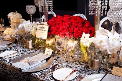 The palette was primarily silver, broken up by splashes of black, white, and red.