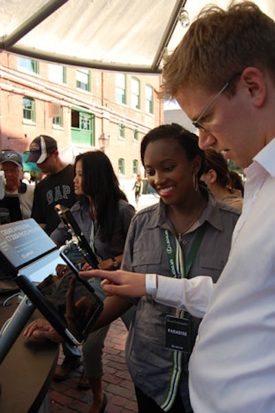 Custom iPad applications enabled guests at the Lexus Live event—held at the Distillery District in August—to obtain details on the specifics of the new Lexus CT 200h vehicle and a chance to map out a route through the downtown core, gathering information about local hotspots along the way.