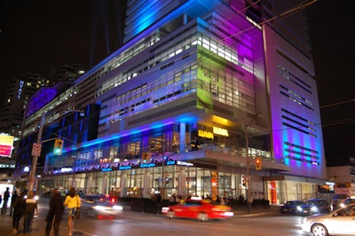 Event producer Barbara Hershenhorn of Party Barbara Co. worked with Westbury National Show Systems to design an extensive system to light up TIFF Bell Lightbox for the venue's grand opening in September.