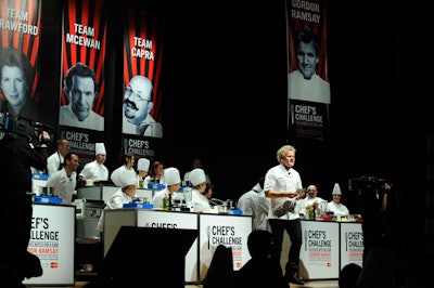 The top 50 fund-raisers at the Chef's Challenge, a benefit for Mount Sinai Hospital, had the chance to cook in chef Gordon Ramsay's kitchen at the Carlu in November.